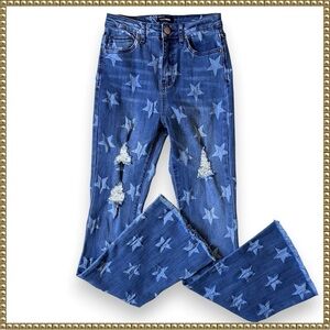 Fashion Nova Star Distressed High Rise Bootcut Jeans 3